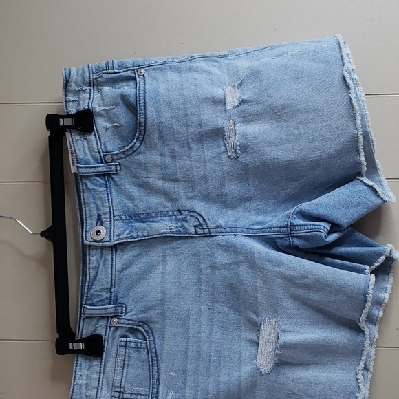 Style & Co Frayed Hem Shorts Mid Rise Slimming Pocket 8 - Picture 3 of 5